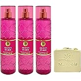 Bath & Body Works All Eyes On Her 3 Pack Fragrance Mist Bundle with a Wild Jasmine Bar Soap - Full Size