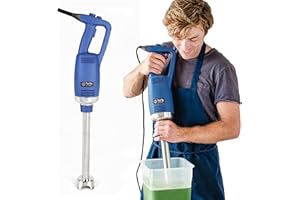 TK TARTLE KITCHEN TK Commercial Immersion Blender, 750 Watt/1 HP Variable Speed Motor, 20,000 RPM X-Heavy Duty with Performance Assurance - 16"
