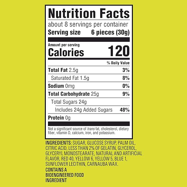 SOUR PATCH KIDS CHEWS SOFT & CHEWY CANDY, SHARE SIZE, 8.12 OZ
