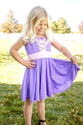 princess polly baby blue dress Girls Birthday Party Deluxe Rapunzel Dress With Sequined Bodice Tangled  Movie Cosplay Princess Costume Carnival Fairy Tale Gown