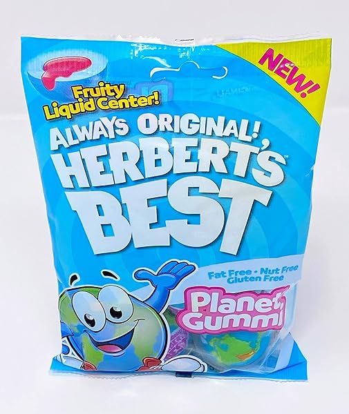 HERBERT’S BEST STRAWBERRY PLANET GUMMI CANDY, 4 PIECES, 37G