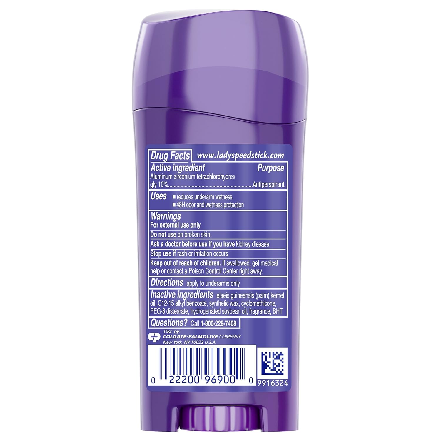 Lady Speed Stick Antiperspirant Deodorant, Stainguard, Powder Fresh - 2.3 oz (Pack of 6) : Beauty