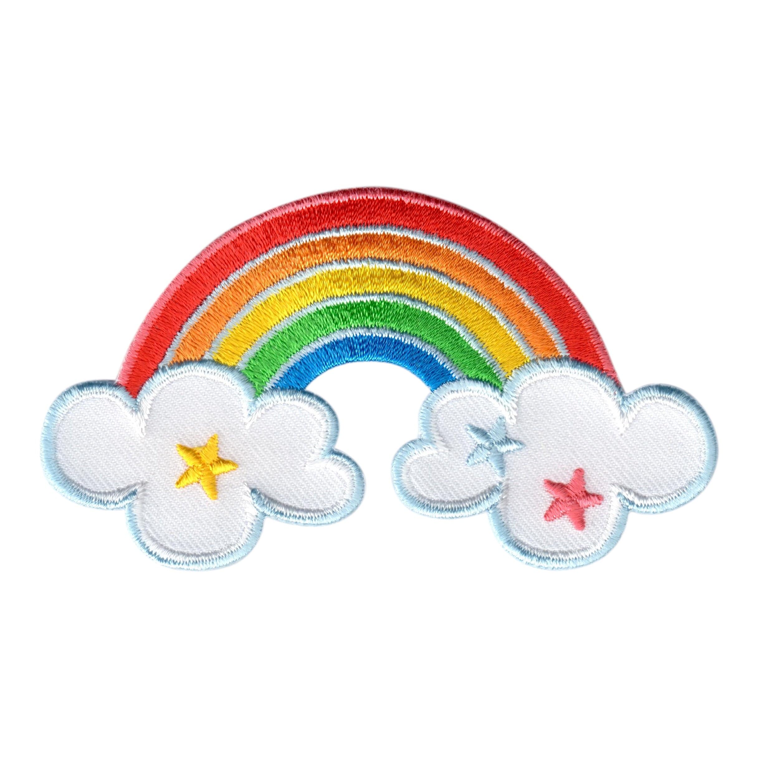 PatchMommy Rainbow Iron-On Patch - Premium Embroidered, Washable - 2" x 3.5" - Durable Applique for Jackets & Backpacks