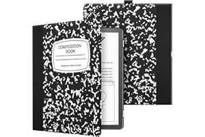 Fintie Slimshell Case for 10.2" Kindle Scribe (2024/2022 Release) - Slim Lightweight Premium PU Leather Book Folio Cover, Auto Sleep/Wake with Pen Holder, Composition Book