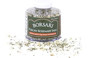 Borsari New Tuscan Rosemary Sage Seasoned Salt Blend - Gourmet Seasonings With Herbs and Spices - All Natural Seasoning for Cooking (Tuscan Rosemary Sage 3.2oz (Pack of 1))