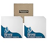 Genesis 2ft x 2ft Stucco Pro White Ceiling Tiles