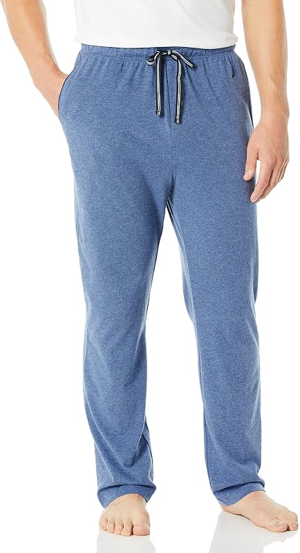 Herren Soft Knit Sleep Lounge-Pant Pyjamaunterteil, Blau Indigo Heather, X-Large