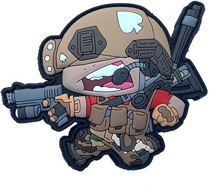 Tacopsgear Heads Airsoft Player Patch 3d En Pvc Amazon Fr Sports Et Loisirs