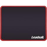 LeadsaiL Mouse Pad with Stitched Edge, Premium-Textured Mouse Mat, Non-Slip Rubber Base, Waterproof Mousepad, for Laptop, Com