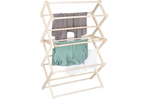 Pennsylvania Woodworks Clothes Drying Rack: Solid Maple Hard Wood Laundry Rack for Sweaters, Blouses, Lingerie & More, Durable Folding Drying Rack, Made in USA, No Assembly Needed, Medium