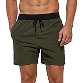 SILKWORLD Men's Swim Trunks Quick Dry Beach Shorts with Pockets