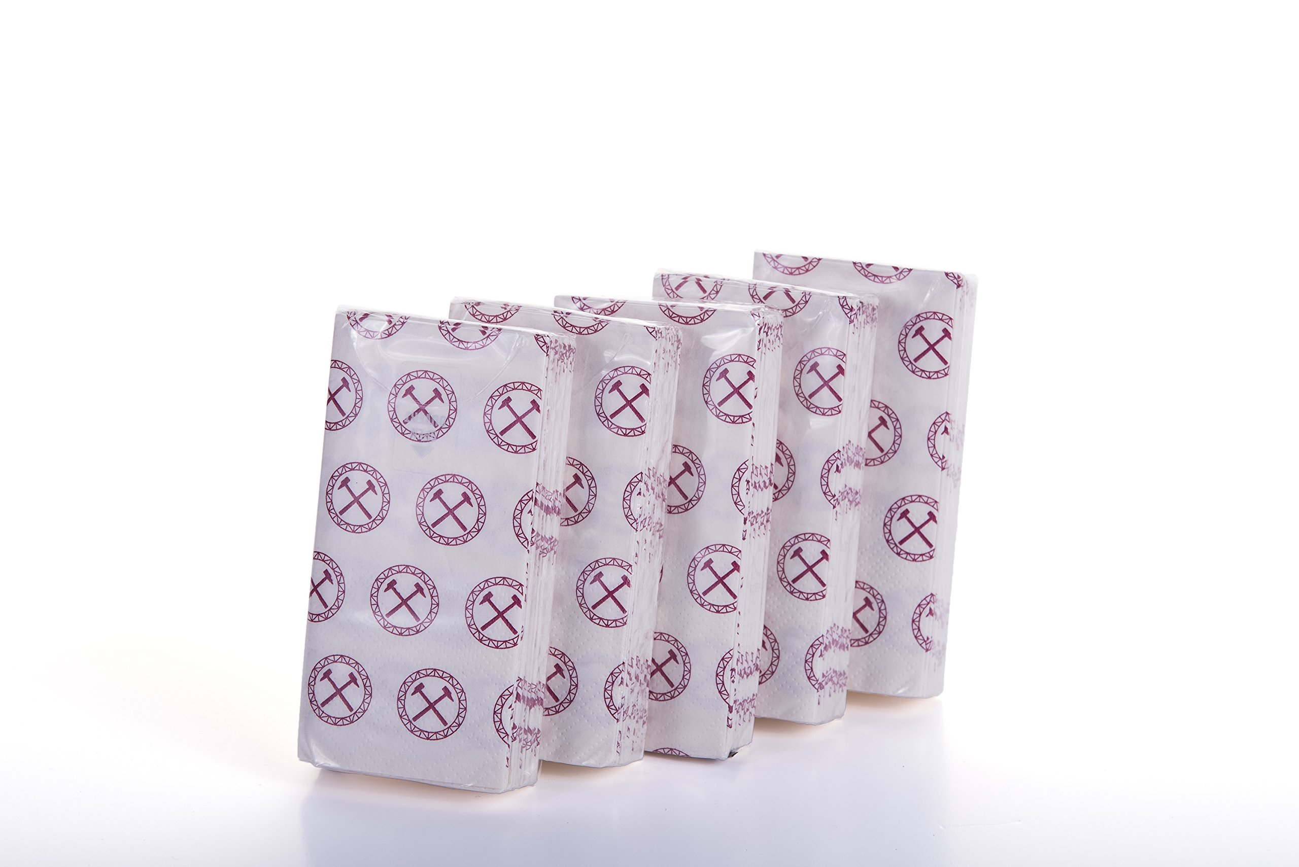 Official West Ham United 50 Crest Tissues - Great Gift for All The Family