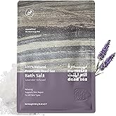 Numeira Dead Sea Salts for Soaking - Relaxing Salt Bath Soak for Body Rejuvenation - Natural Mineral Salts - Coarse Dead Sea Salt Bath Salts for Women & Men w/Lavender Infused Essential Oil (8.82 oz)