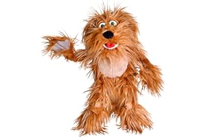 PLAYFUL MINDS Living Puppets 20-Inch Plush Big Puppy Dog Hand Puppet - Fine European Design, Ultra-Soft and Cuddly, Promotes Child Development, Safety Certified, Teacher-Recommended for Boys and Girls