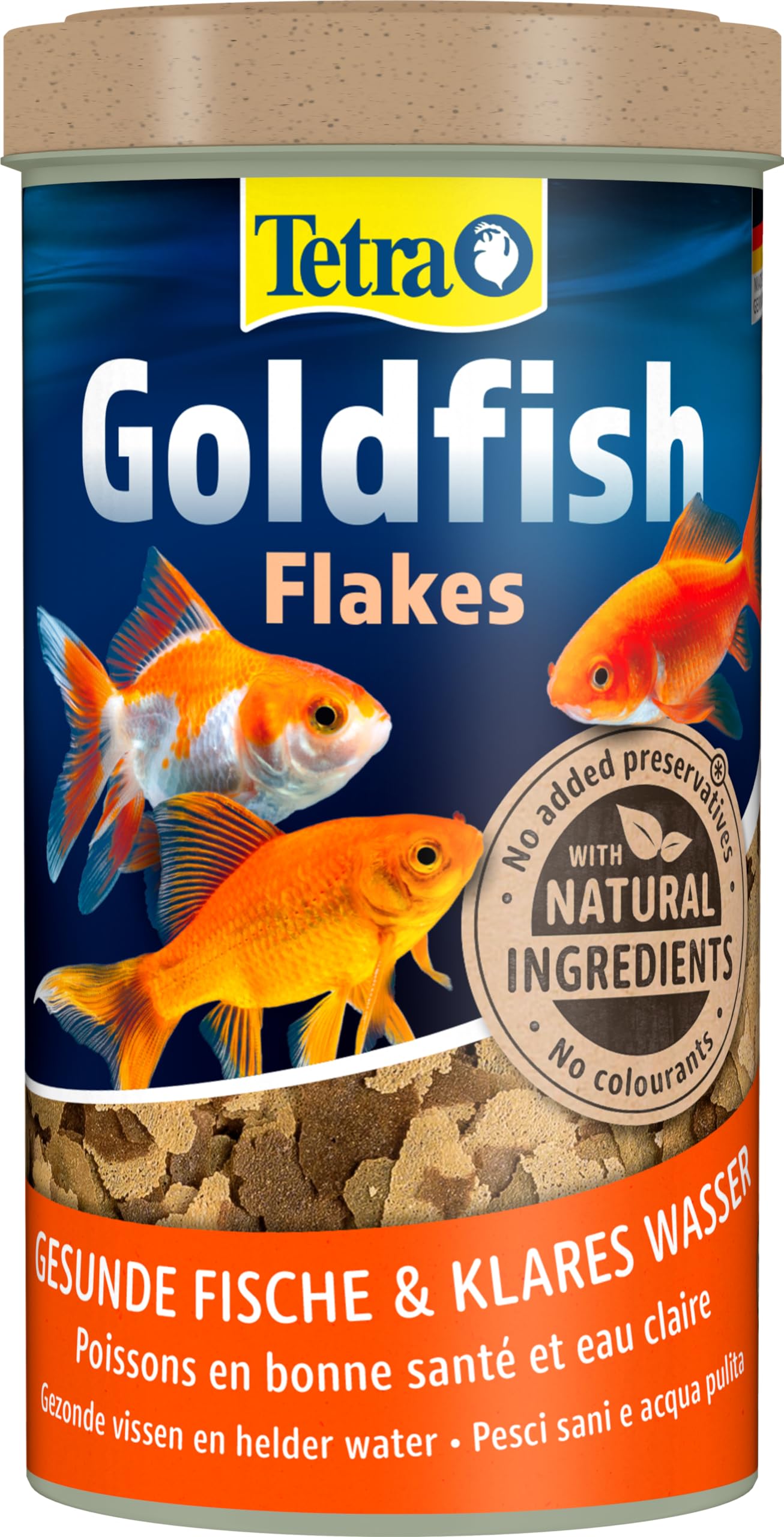 Tetra Goldfish Flakes for Goldfish Complete Food – 500ML