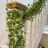 CQURE Ivy Garland 12 Pack Silk Ivy Vine Foliage 84ft Wedding Garden Decor view 6