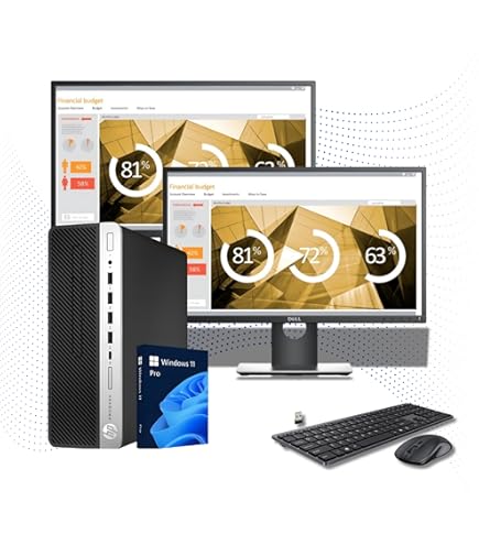 HP ProDesk 600 G4 SFF Desktop PC, Intel i7 8th Gen, 32GB RAM, 1TB