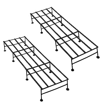 CreativeBuzz Gardening Indoor | Outdoor Indigo Planter Stand/Pot Stand - 24 inches (Set of 2)