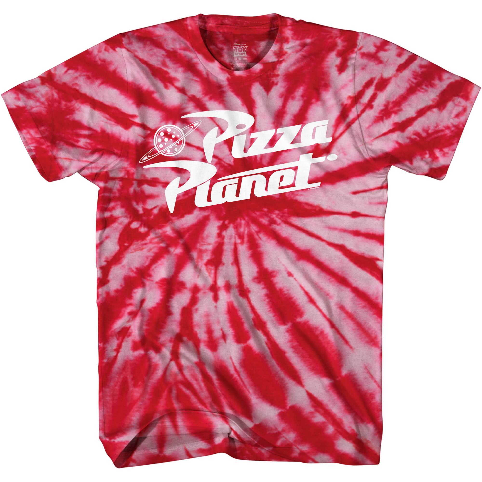pizza planet tie dye shirt