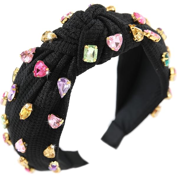 Halloween Stirnband Mit Kürbis & Candy Corn Charme – Kristall Verziert, Breites Band Für Frauen, Party- & Kostüm-Accessoire