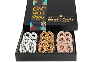 Hazel & Creme Gourmet Pretzels - GET WELL SOON Gift Box - Care Package Gift - Gourmet Food Gift