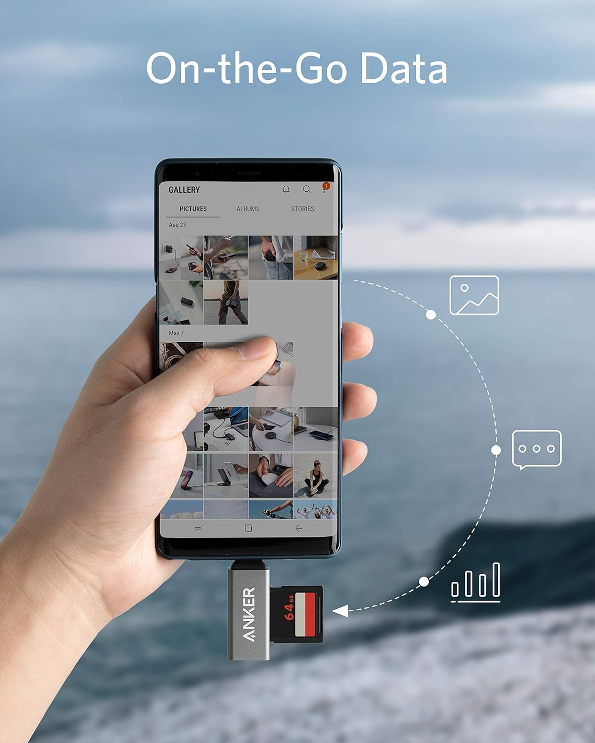 Anker SD Card Reader, 2-in-1 USB C Memory Card Reader for SDXC, SDHC, SD, MMC, RS-MMC, Micro SDXC, Micro SD, Micro SDHC Card, and UHS-I Cards: Computers & Accessories