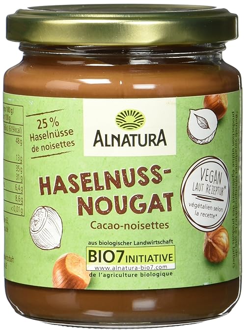 Alnatura Bio Haselnuss Nougat Creme, 250 g