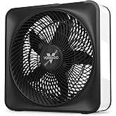 Vornado Model 80 High Velocity Box Fan, 20 Inch, 5 Speeds, Powerful Airflow | Removable Grille, Whole Room Air Circulation, Targeted Cooling, Cord Storage, Durable Floor Fan, Ice White