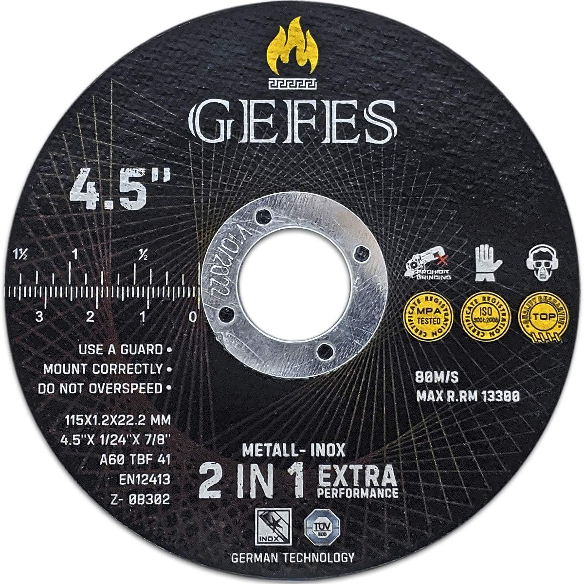 GEFES | 25 Pack 4-1/2