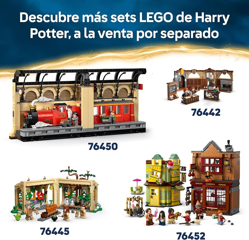 Harry Potter Castelo de Hogwarts: Torre Central - Castelo de Brinquedo com Sala Chave Voadora e Xadrez Mágico - 12 Minifiguras - Presente para Meninas e Meninos 10+ Anos 76454 — foto 7 de 8