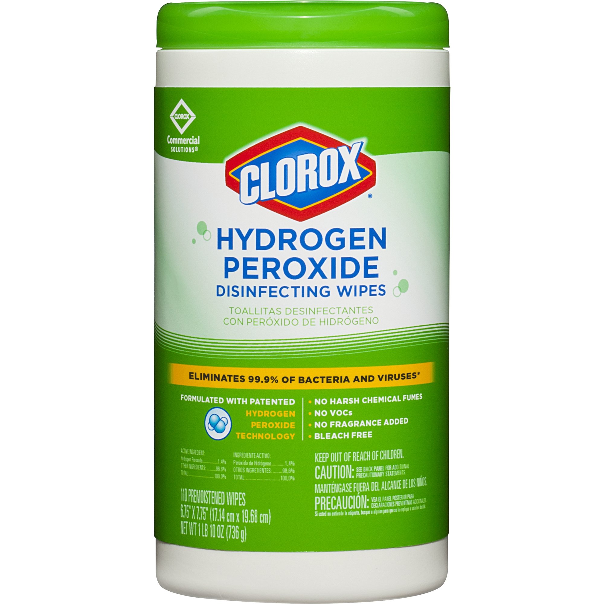 Clorox Healthcare Hydrogen Peroxide Cleaner Disinfectant, Refill, 128