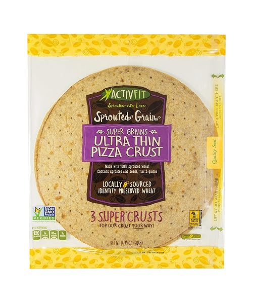 ACTIVFIT SPROUTED SUPER GRAIN ULTRA THIN PIZZA CRUST, 12″ (3 PACK)