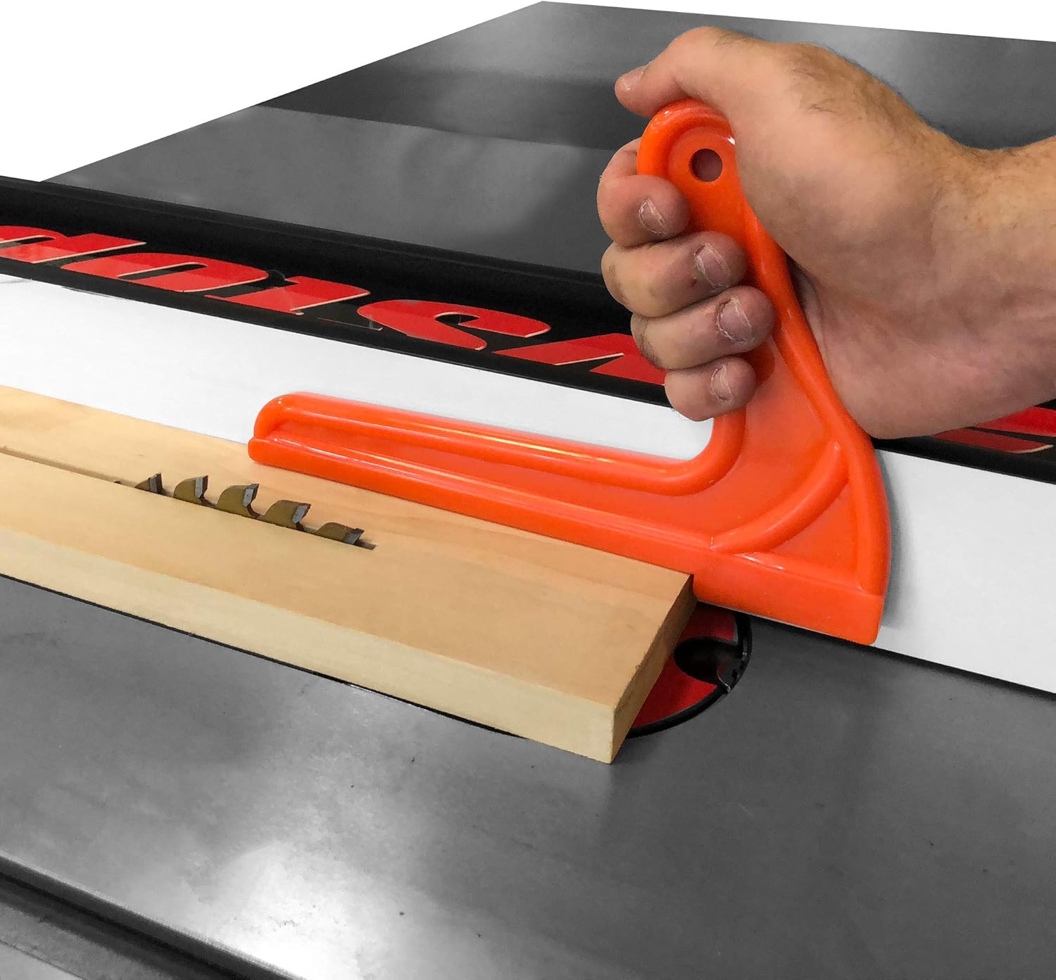 Fulton Safety Woodworking Push Block and Push Stick Package 5 Piece Set In Safety Orange Color, Ideal for Woodworkers and Use On Table Saws, Router Tables, Jointers and Band Saws - - 