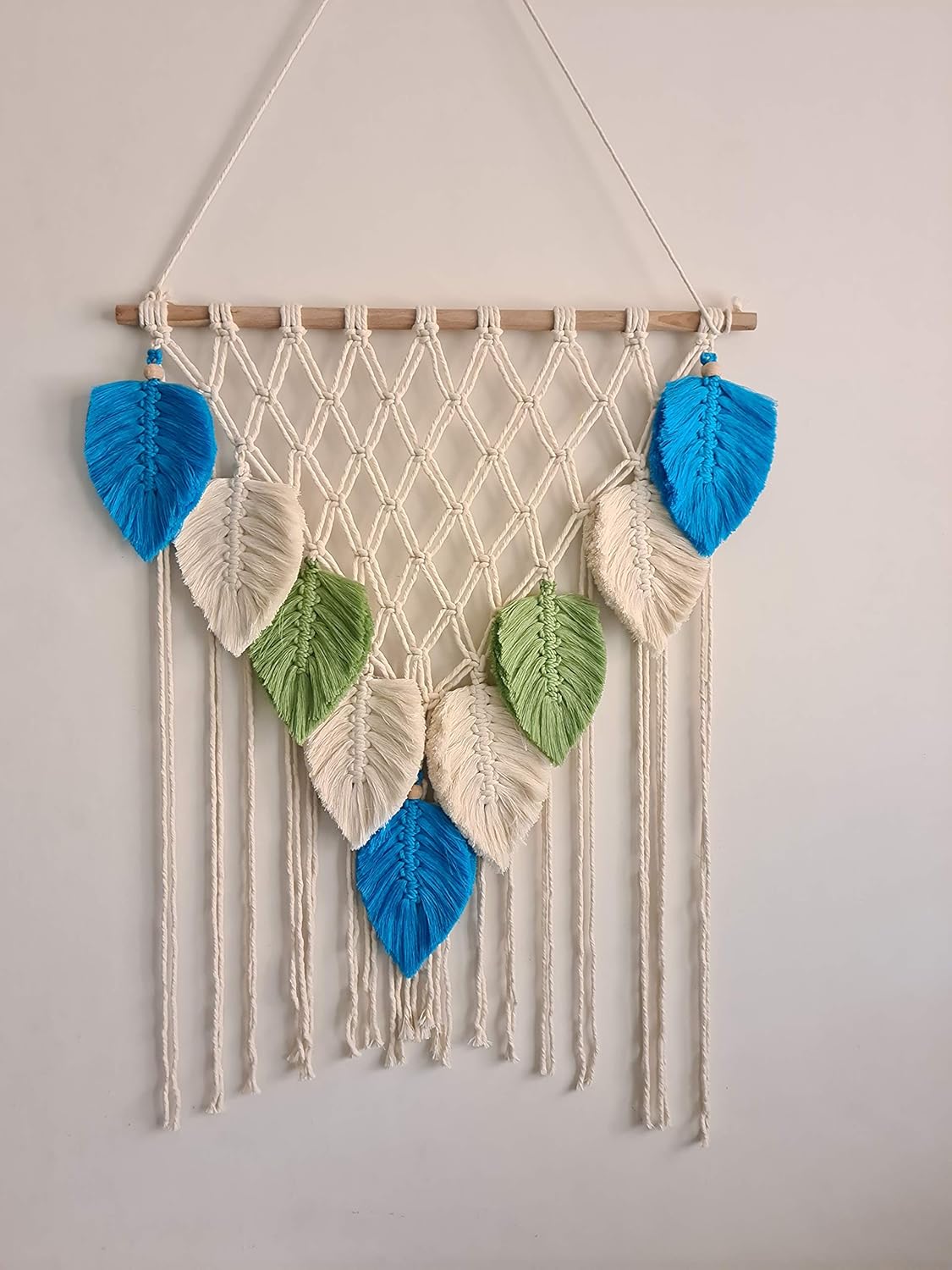 Macrame Feather Wall Hanging ,Bedroom Backdrop , Living