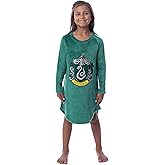 Harry Potter Girls' Hogwarts Crest Raglan Pajama Nightgown-All Houses