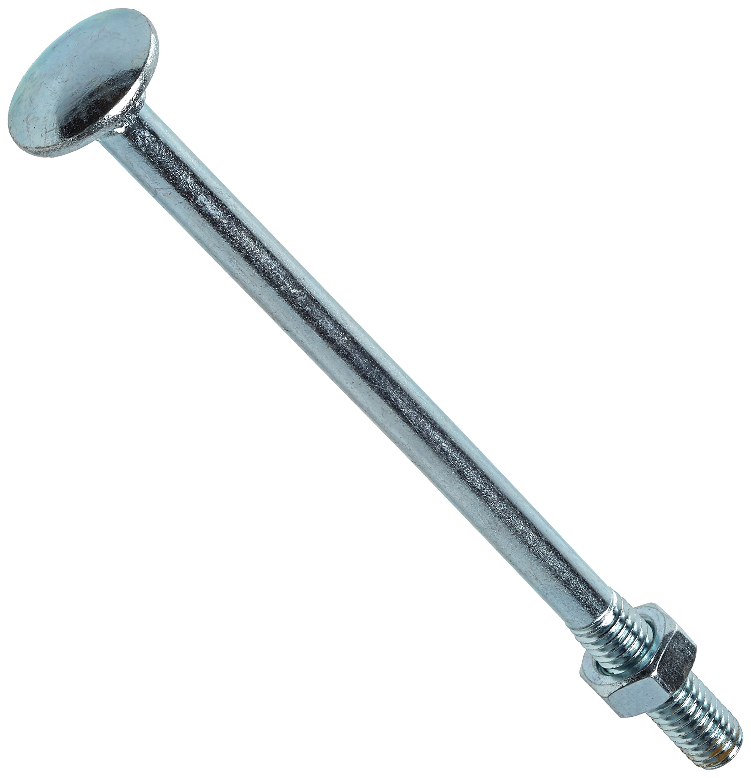 Merriway BH06531 (14 Pcs) Zinc Plated Steel Workshop Assortment of Carriage Bolts & Nuts - Pack of 14 Pieces