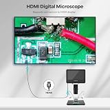 Andonstar AD246S-M HDMI Digital Microscope 2000x 7in LCD 3 Lenses UHD 2160P view 4