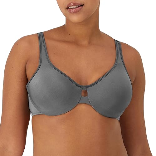 Maidenform womens Lilyette Plunge Into Comfort Keyhole minimizer bras, Silver Lining, 42DDD US