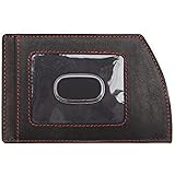 Black Leather Ultra-Slim Men's Front-Pocket Wallet