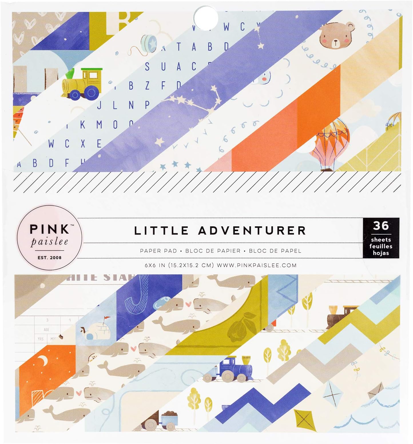 Pink Paislee Boy Paper, Multi
