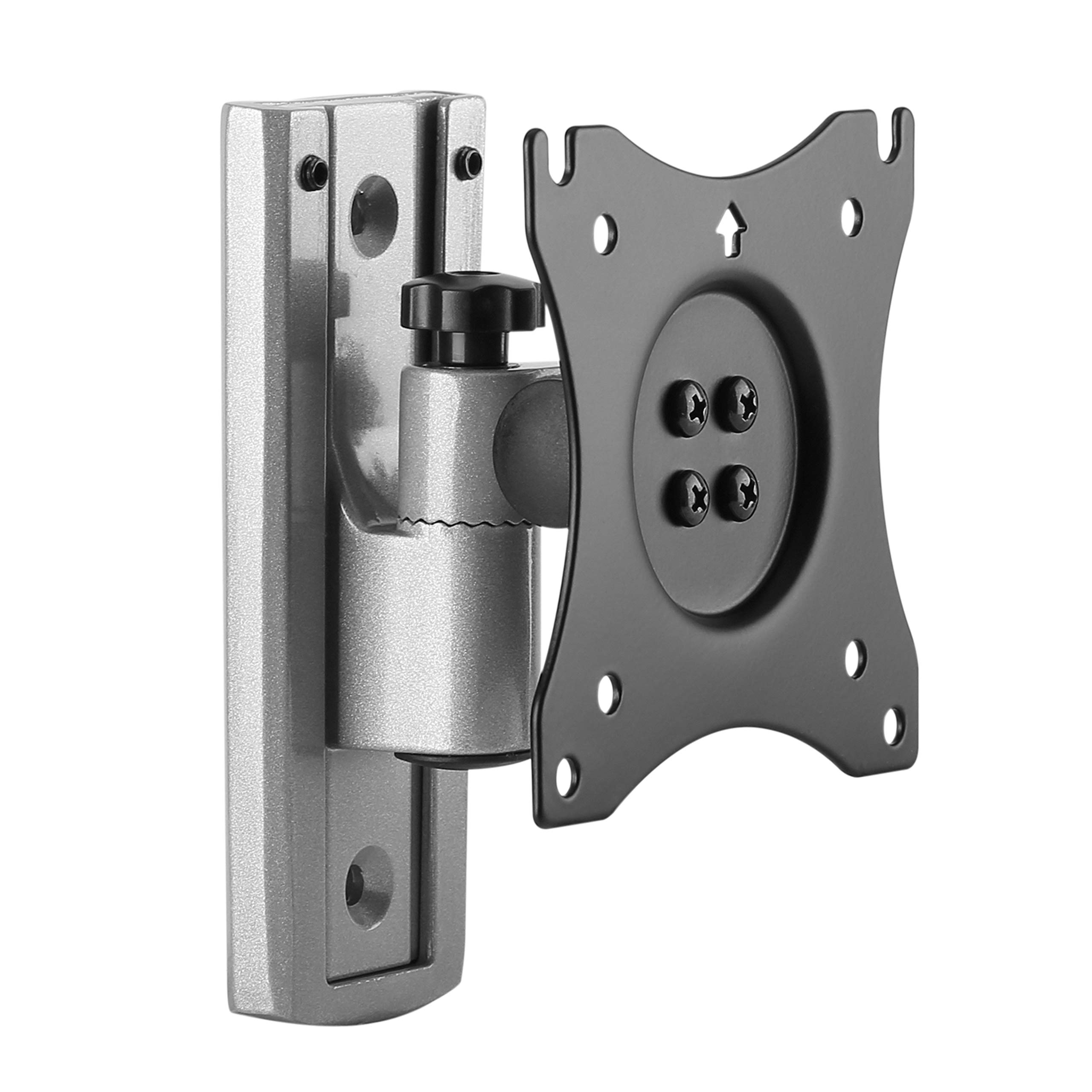 RICOO Monitor Bracket Tilt Swivel for 13-27 Inch S3111 for LED LCD OLED Curved and Flatscreens TV Wall Mount Universal for VESA 75x75 100x100