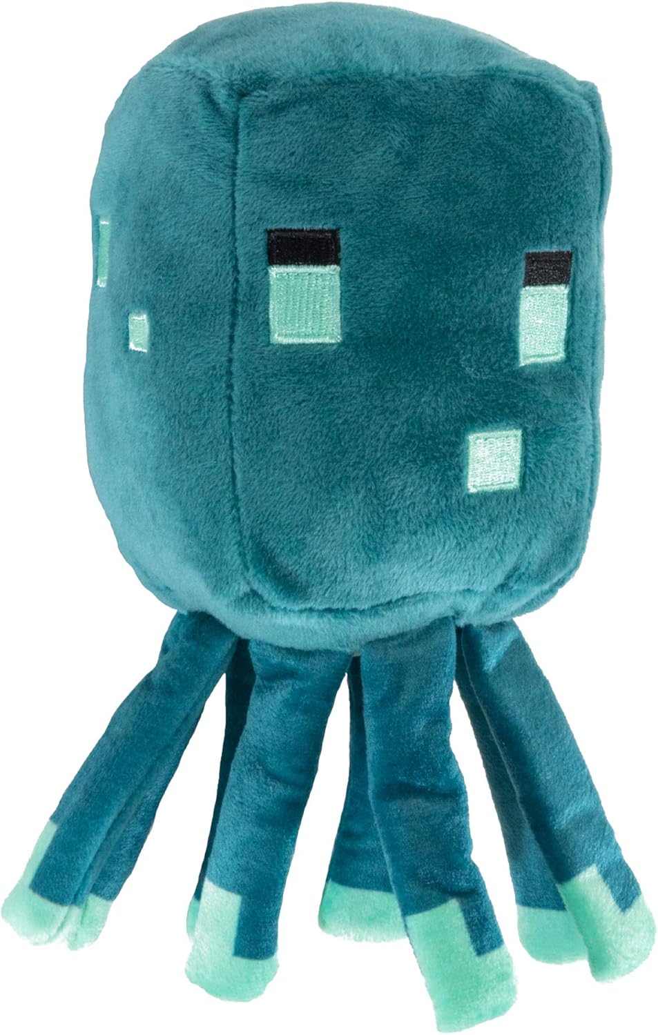 Amazon Com Jinx Minecraft Earth Happy Explorer Glow Squid Plush Stuffed Toy Multi Colored 7 Tall Toys Games