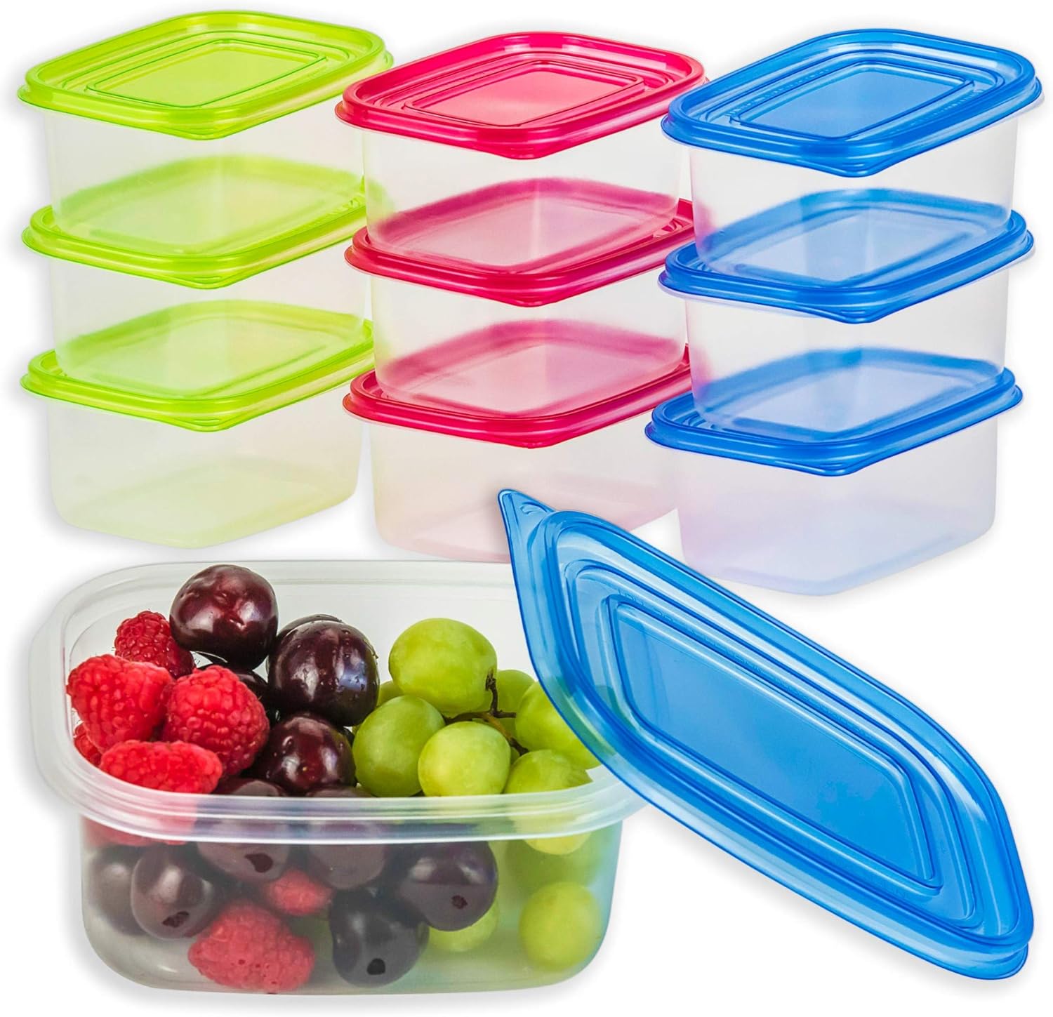 New Clip Lock Plastic Food Storage Air Tight Containers Picnic Lunch box Salad