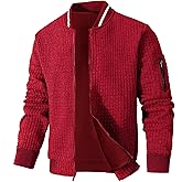 SAVKOOV Mens Lightweight Jacket Casual Bomber Jacket Varsity Coat