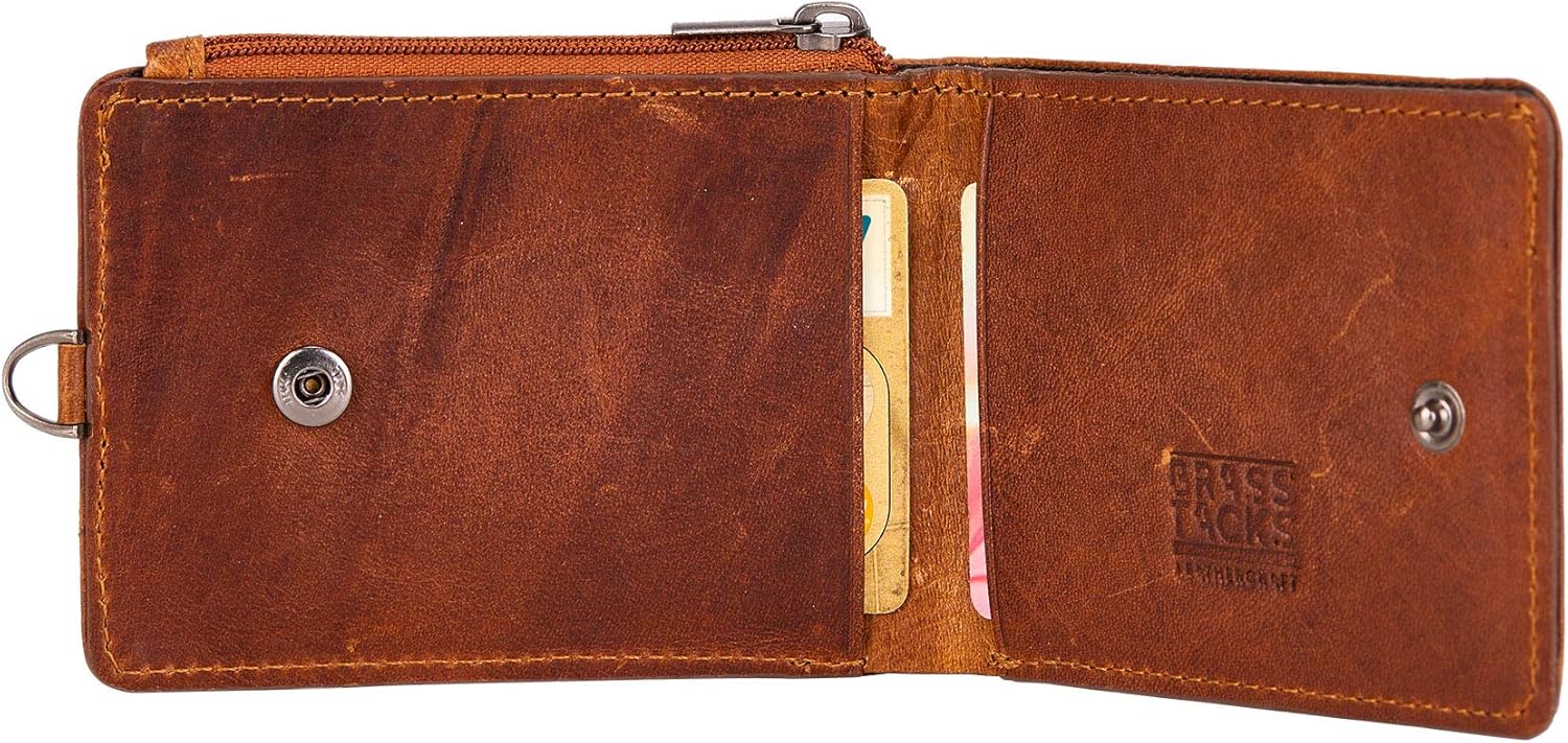 BRASS TACKS Leathercraft Vintage Handmade Full Leather Front Pocket