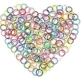 TOAOB 200pcs Multicolour Jump Rings 10mm Open Jump Rings Connectors for Keychains Earrings Necklace Jewelry Making