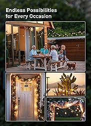 Brightown 25FT LED Outdoor String Lights, Plug-in
