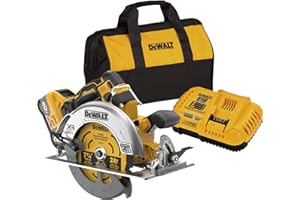 DEWALT 20V MAX XR Brushless Cordless 7-1/4 in. Circular Saw Kit with Battery and Charger (DCS590WW1)
