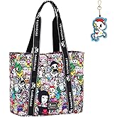 Tokidoki Tote Bag for Women Foldable Tote Bag With Unicorno Keychain Travel Large Shoulder Bag Handbag for Work