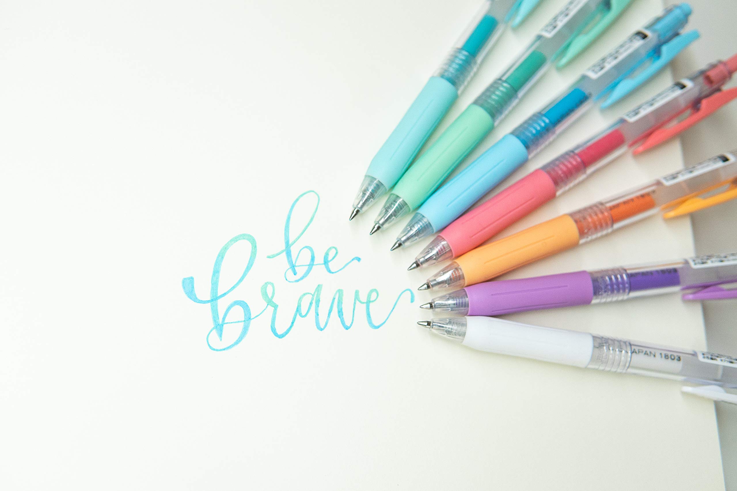 Zebra Pen Sarasa Clip Retractable Gel Pen, Fine Point, 0.5mm, Milk Assorted Colors, 8-Pack (48908)